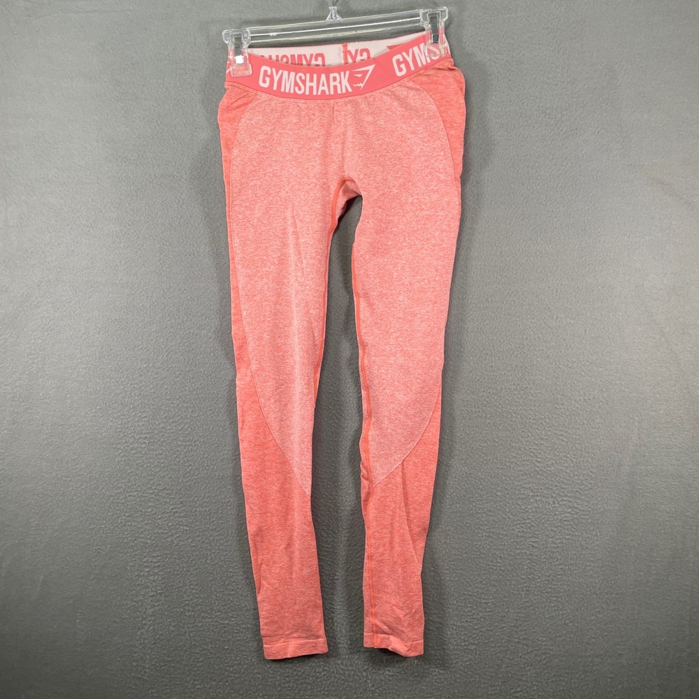 Gymshark Leggings Womens‎ Small Coral Pink Dry Athletic Yoga Workout